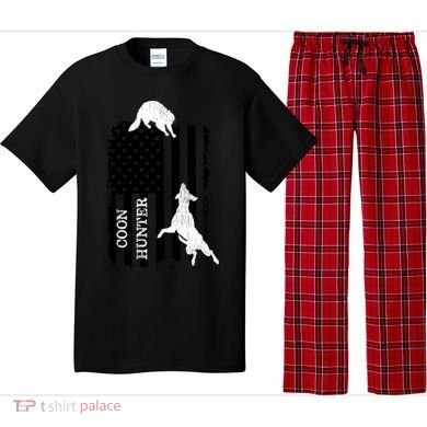 Coon Hunting American Flag Dog Pajama Set