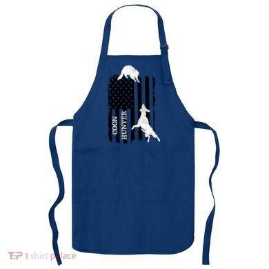 Coon Hunting American Flag Dog Apron