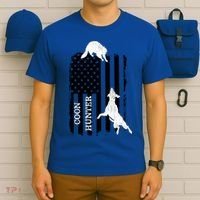 Coon Hunting American Flag Dog T-Shirt thumb 6