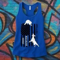 Coon Hunting American Flag Dog Women's Tank Top thumb 3