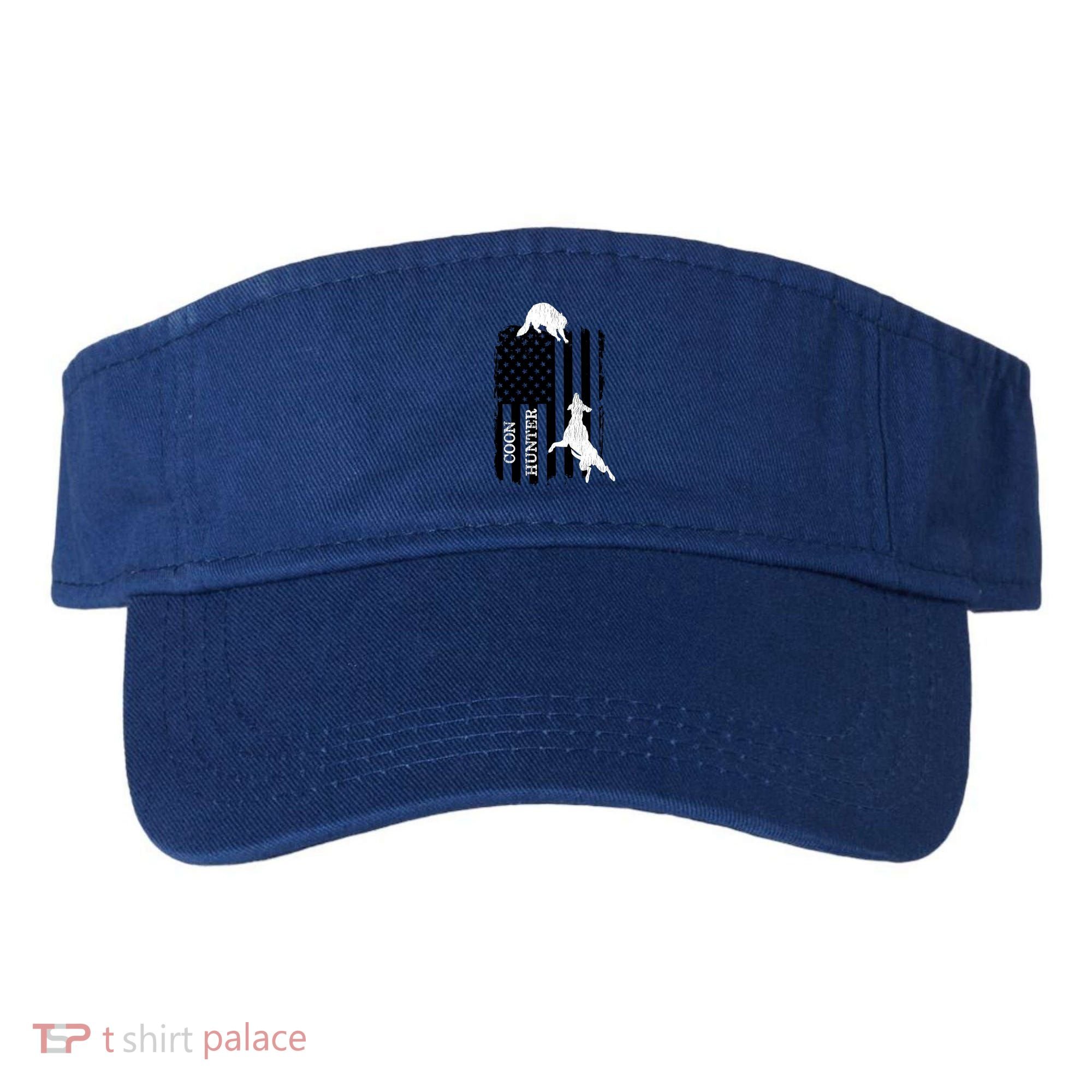 Coon Hunting American Flag Dog Visor