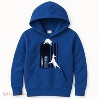 Coon Hunting American Flag Dog Kids Hoodie thumb 0