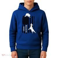 Coon Hunting American Flag Dog Kids Hoodie thumb 4
