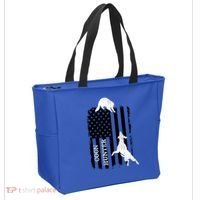 Coon Hunting American Flag Dog Tote Bag thumb 2