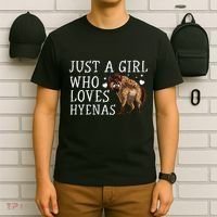 Cool Hyena Art Wo Wildlife Africa Zoo Keeper Animal T-Shirt thumb 6