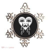 Crying Heart American Traditional Tattoo Old School Flash Ornament thumb 0