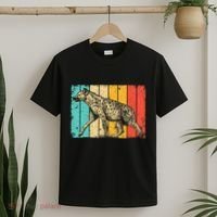 Cool Hyena Africa Animal Zookeeper Retro Hyena T-Shirt thumb 2