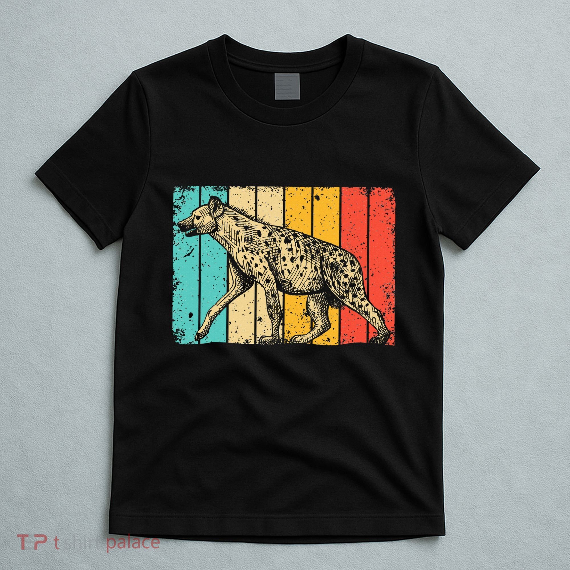 Cool Hyena Africa Animal Zookeeper Retro Hyena T-Shirt