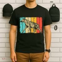 Cool Hyena Africa Animal Zookeeper Retro Hyena T-Shirt thumb 6