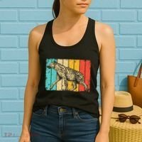 Cool Hyena Africa Animal Zookeeper Retro Hyena Women's Tank Top thumb 2