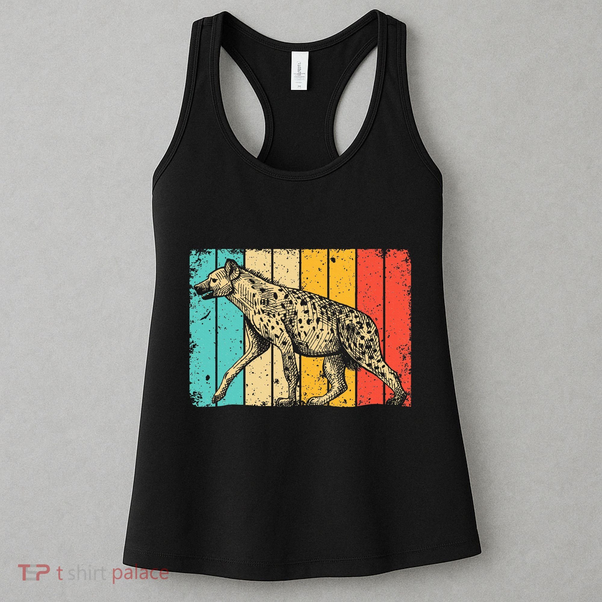 Cool Hyena Africa Animal Zookeeper Retro Hyena Women's Tank Top