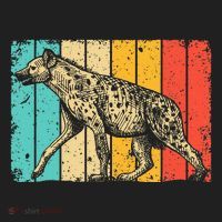 Cool Hyena Africa Animal Zookeeper Retro Hyena Hat thumb 2