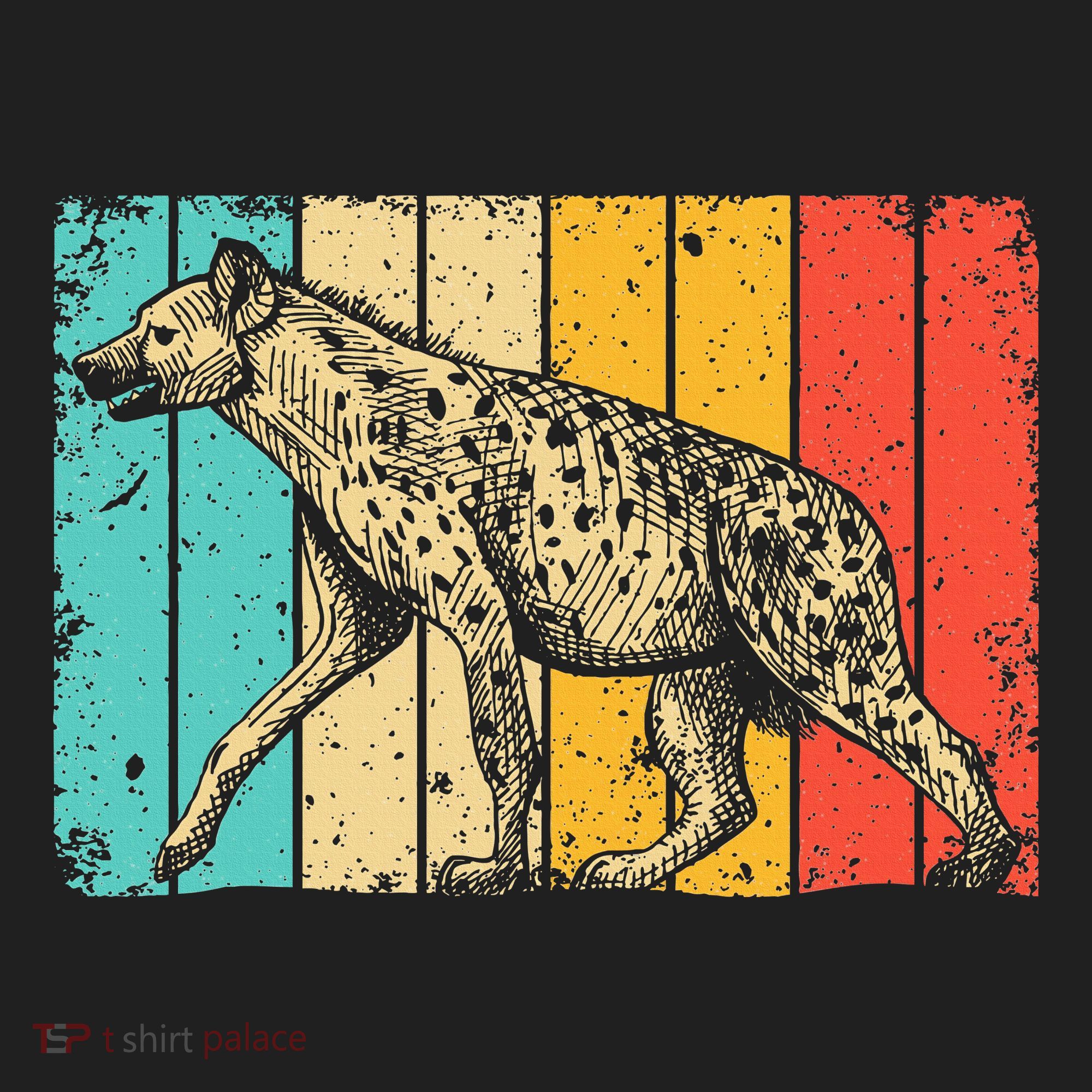 Cool Hyena Africa Animal Zookeeper Retro Hyena Hat