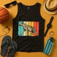 Cool Hyena Africa Animal Zookeeper Retro Hyena Tank Top thumb 4