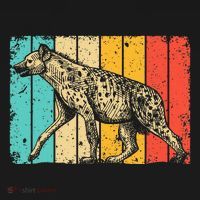 Cool Hyena Africa Animal Zookeeper Retro Hyena Kids Sweatshirt thumb 2