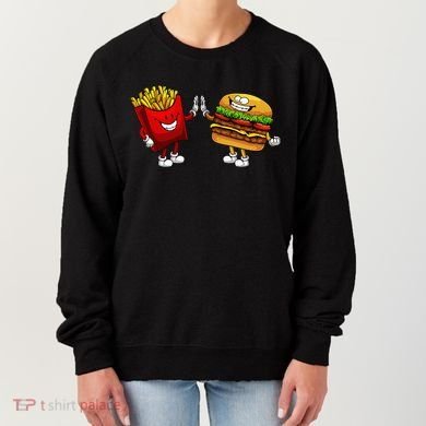 Cute Hamburger Art  Hamburger French Women's Sweatshirt