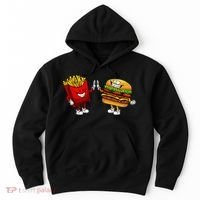 Cute Hamburger Art  Hamburger French Hoodie thumb 0