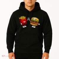 Cute Hamburger Art  Hamburger French Hoodie thumb 2
