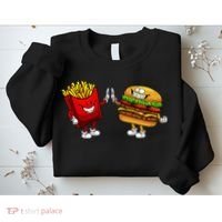 Cute Hamburger Art  Hamburger French Sweatshirt thumb 2