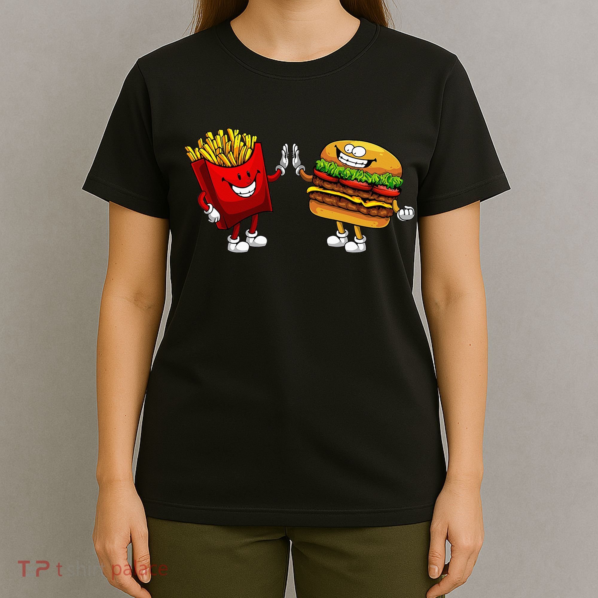 Cute Hamburger Art  Hamburger French T-Shirt