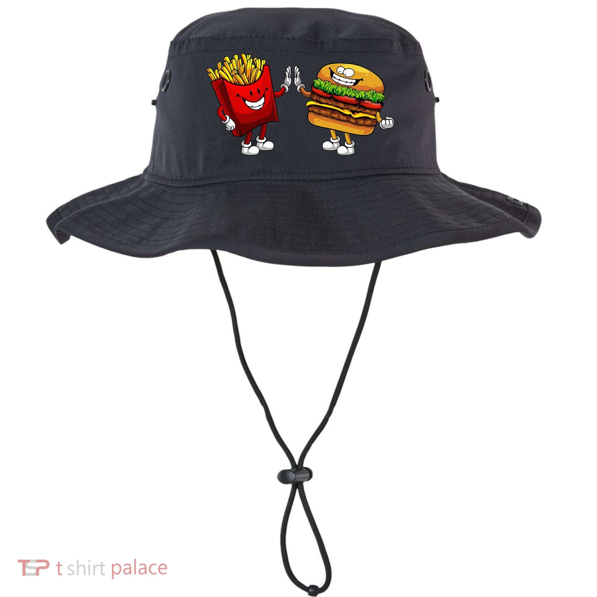 Cute Hamburger Art  Hamburger French Bucket Hat