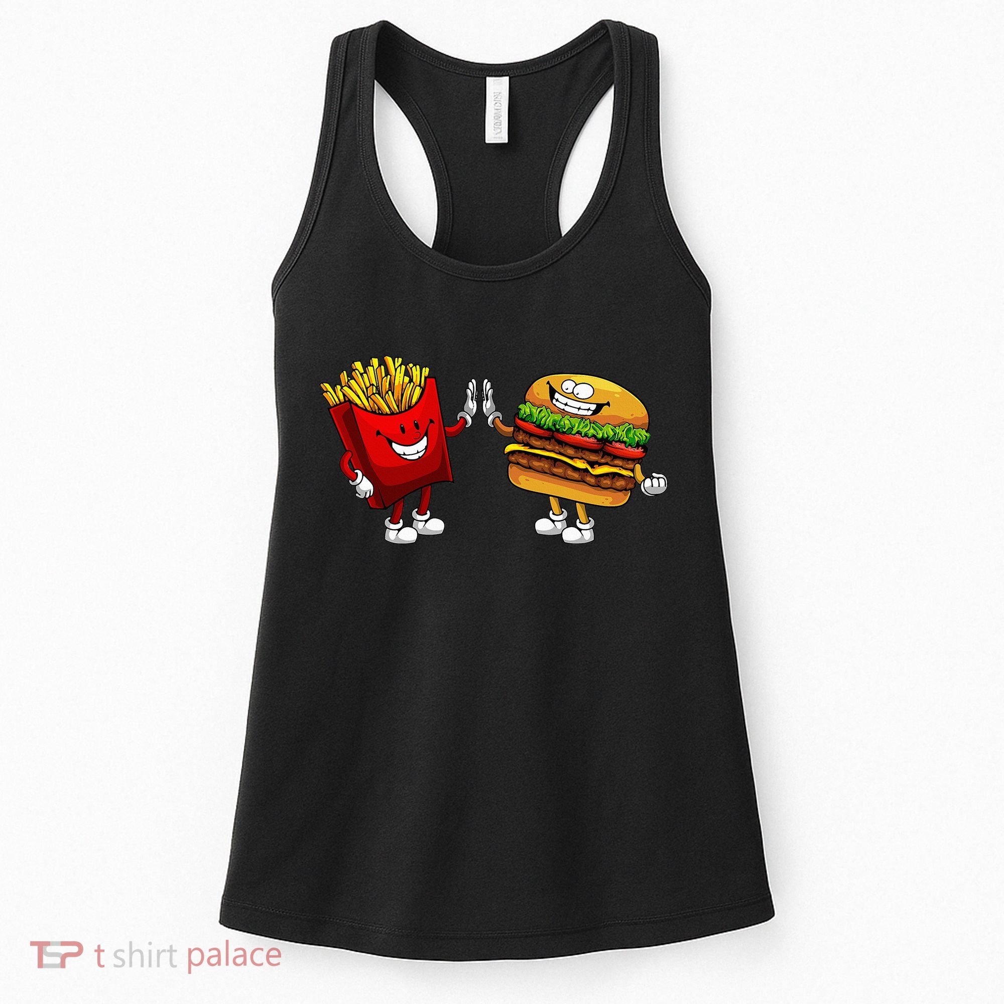 Cute Hamburger Art  Hamburger French Women's Tank Top