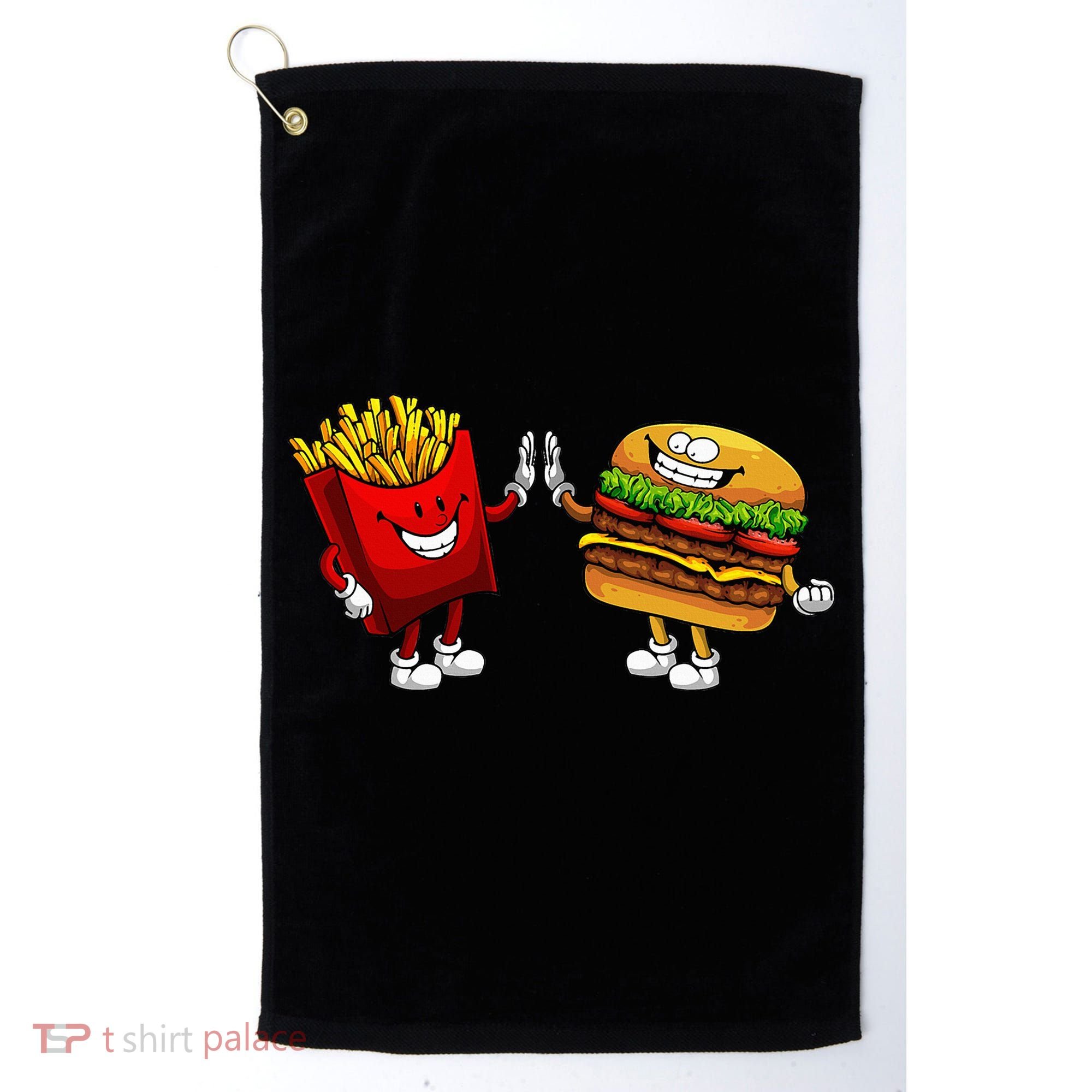 Cute Hamburger Art  Hamburger French Golf Towel