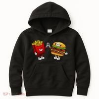 Cute Hamburger Art  Hamburger French Kids Hoodie thumb 0