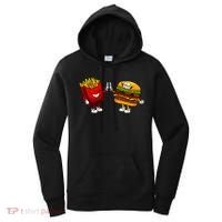 Cute Hamburger Art Women Hamburger French Fries Lovers Women's Hoodie thumb 0