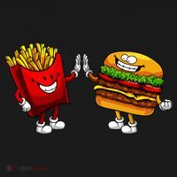 Cute Hamburger Art Women Hamburger French Fries Lovers Women's Tank Top thumb 5