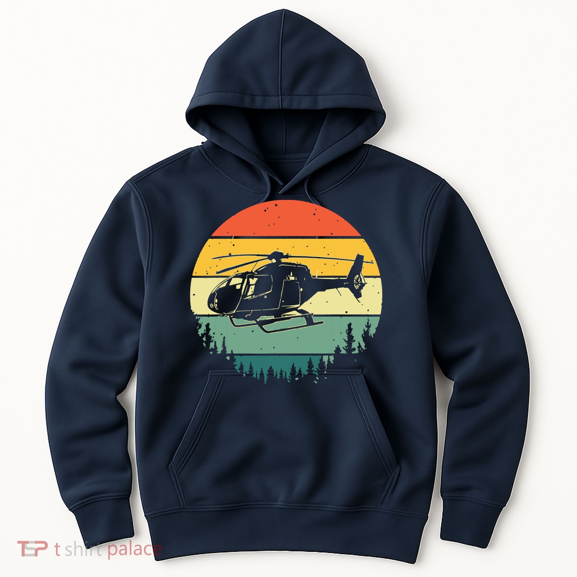 Cute Helicopter Art For Men Women Aviator Helicopter Pilot Hoodie