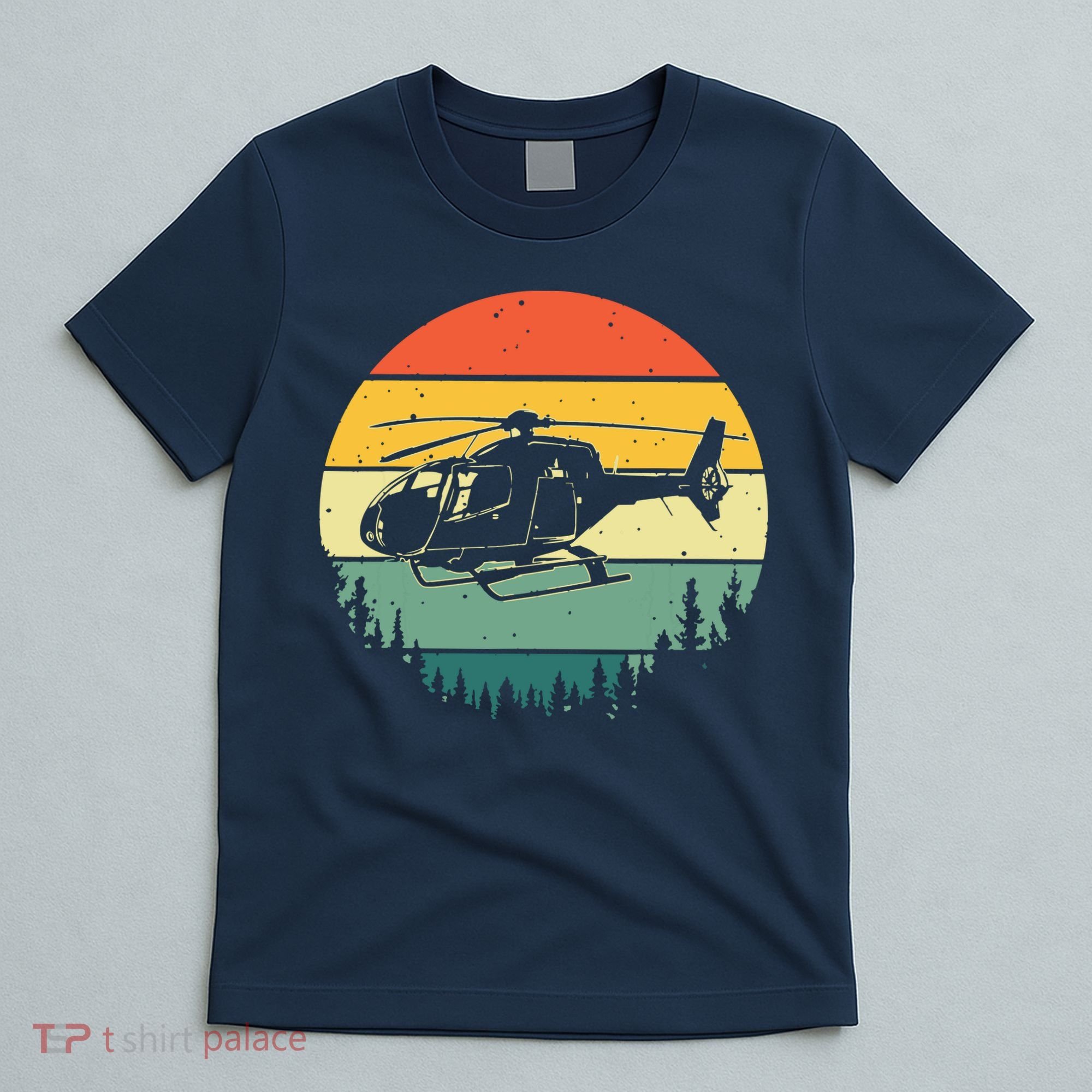 Cute Helicopter Art For Men Women Aviator Helicopter Pilot T-Shirt
