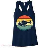 Cute Helicopter Art For Men Women Aviator Helicopter Pilot Women's Tank Top thumb 0