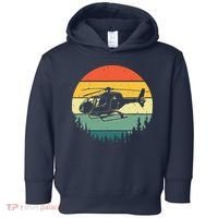 Cute Helicopter Art For Men Women Aviator Helicopter Pilot Toddler Hoodie thumb 0