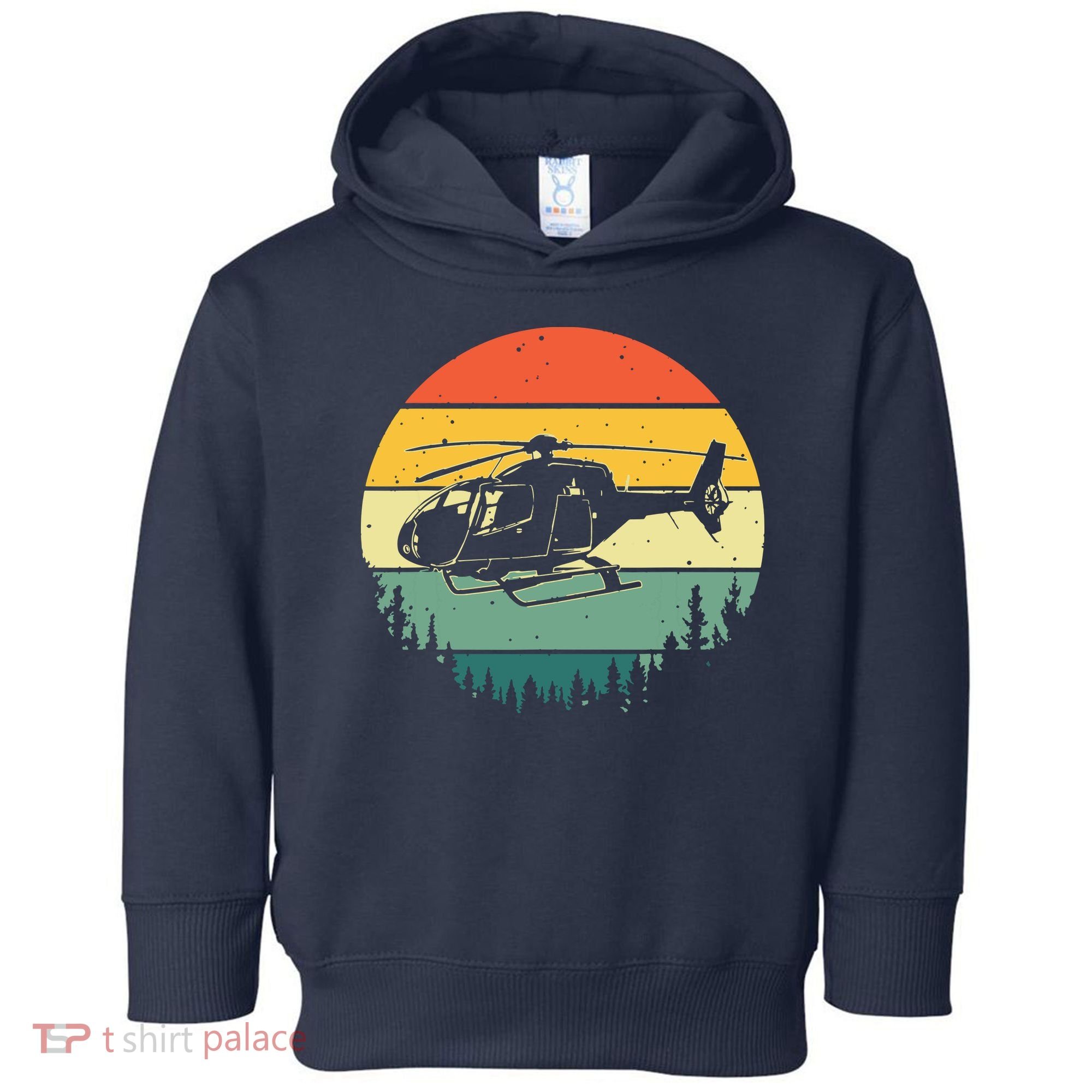 Cute Helicopter Art For Men Women Aviator Helicopter Pilot Toddler Hoodie