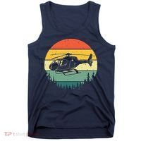 Cute Helicopter Art For Men Women Aviator Helicopter Pilot Tank Top thumb 0