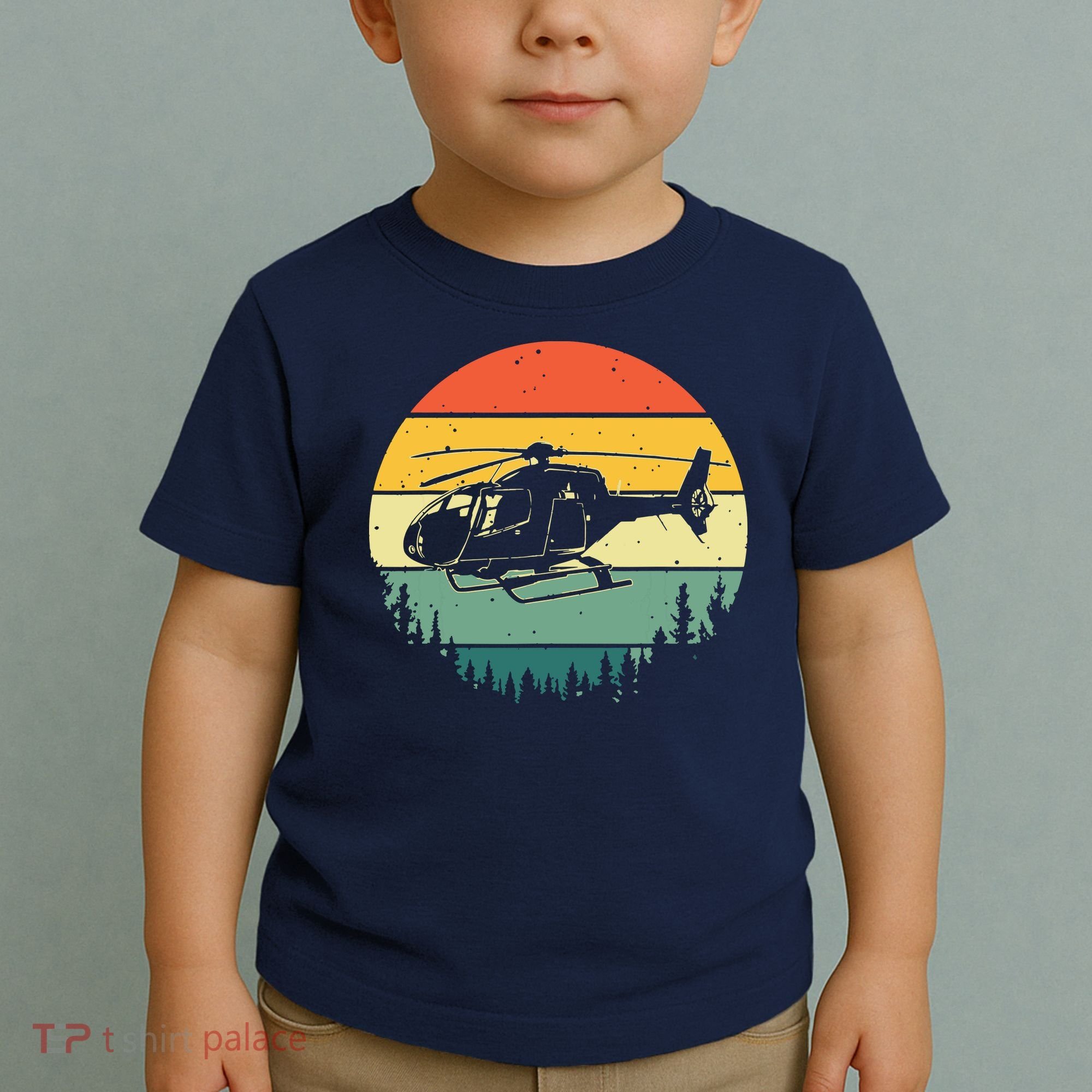 Cute Helicopter Art For Men Women Aviator Helicopter Pilot Toddler T-Shirt