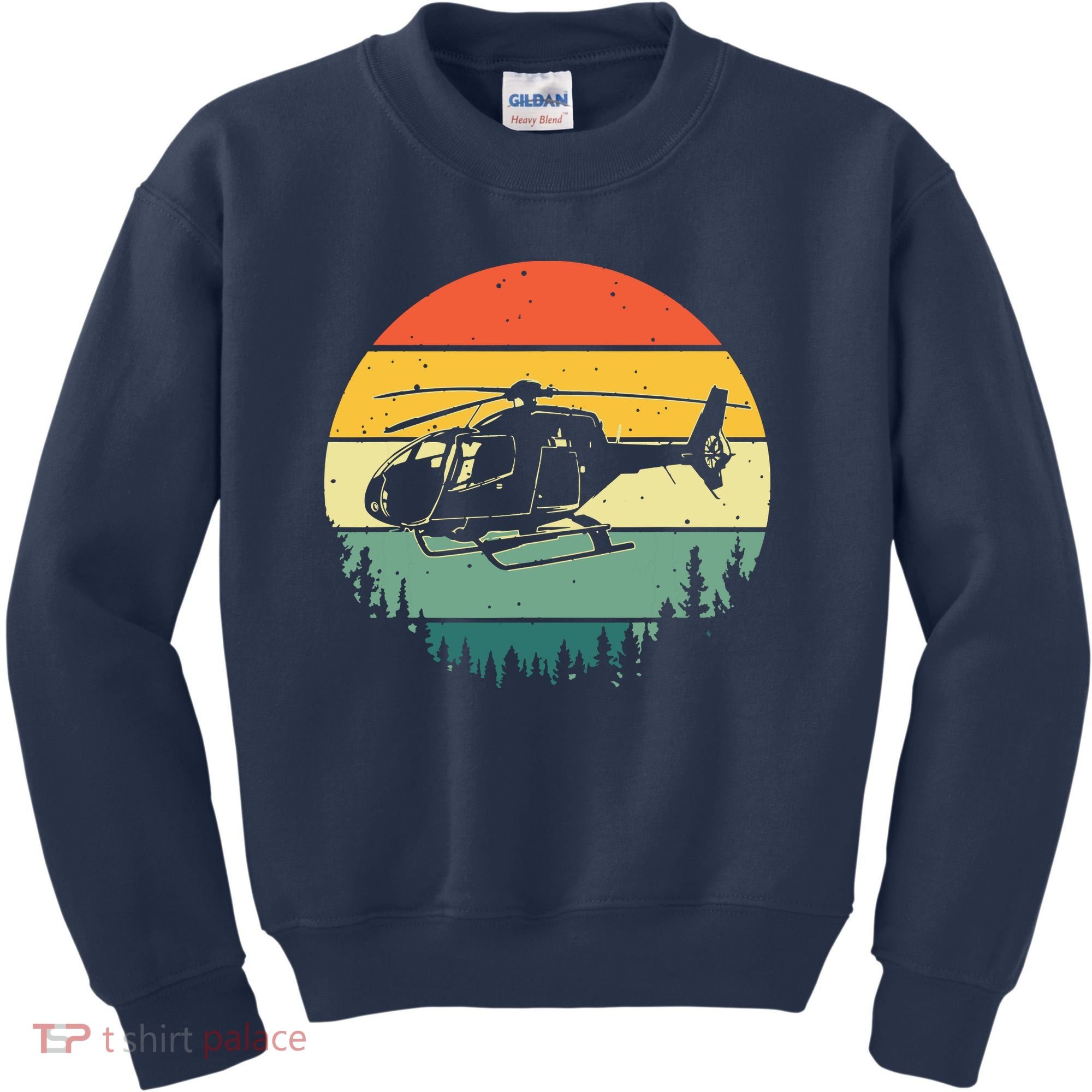 Cute Helicopter Art For Men Women Aviator Helicopter Pilot Kids Sweatshirt