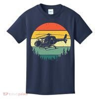 Cute Helicopter Art For Men Women Aviator Helicopter Pilot Kids T-Shirt thumb 0