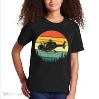 Cute Helicopter Art For Men Women Aviator Helicopter Pilot Kids T-Shirt thumb 2