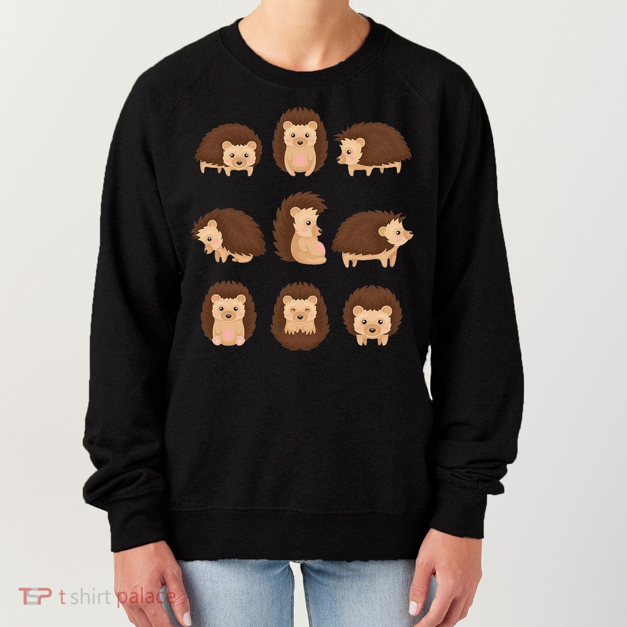 Cute Hedgehog Animal Forest Nature Hedgehog Women's Sweatshirt