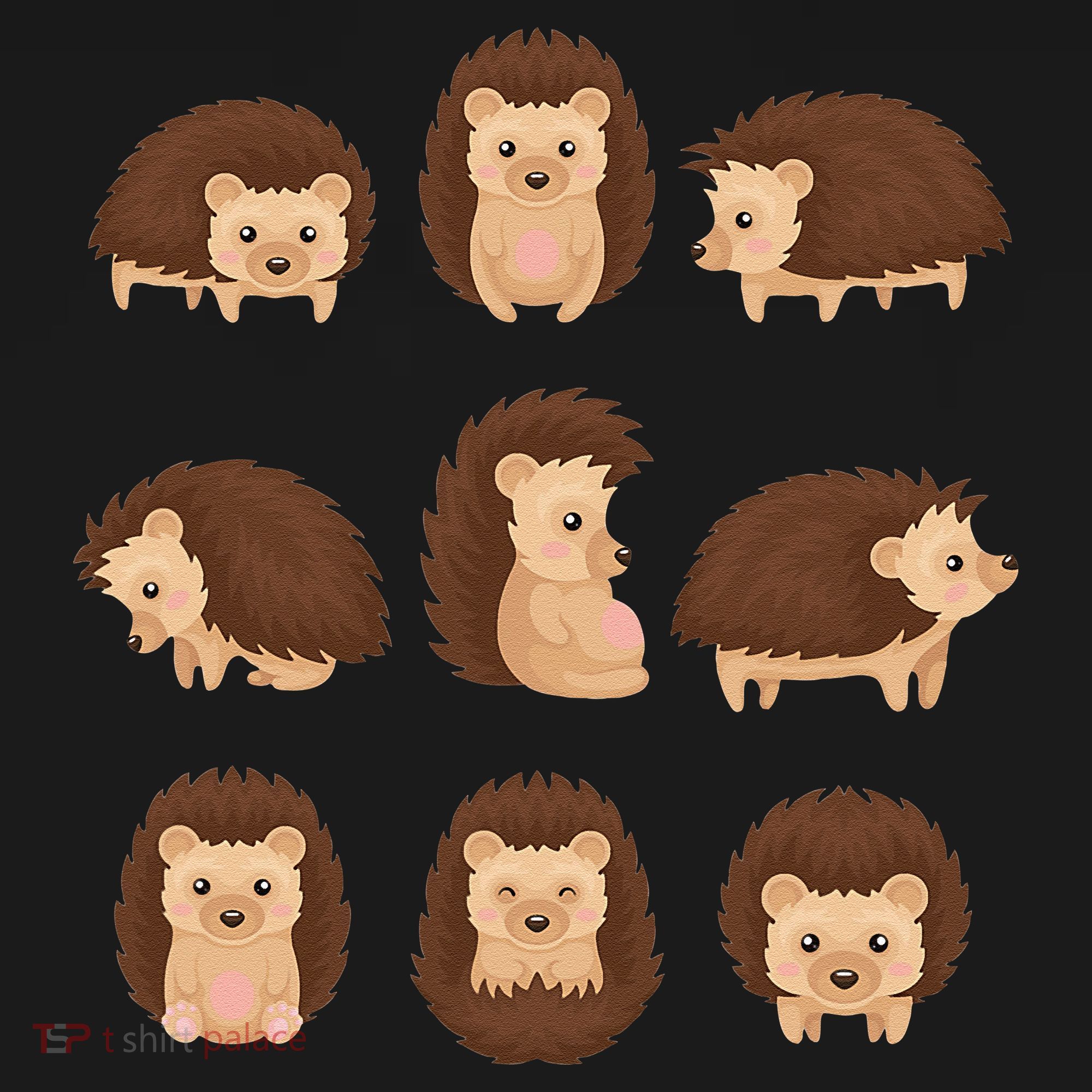 Cute Hedgehog Animal Forest Nature Hedgehog Button