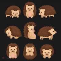 Cute Hedgehog Animal Forest Nature Hedgehog Bucket Hat thumb 4