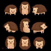 Cute Hedgehog Animal Forest Nature Hedgehog Mousepad thumb 1