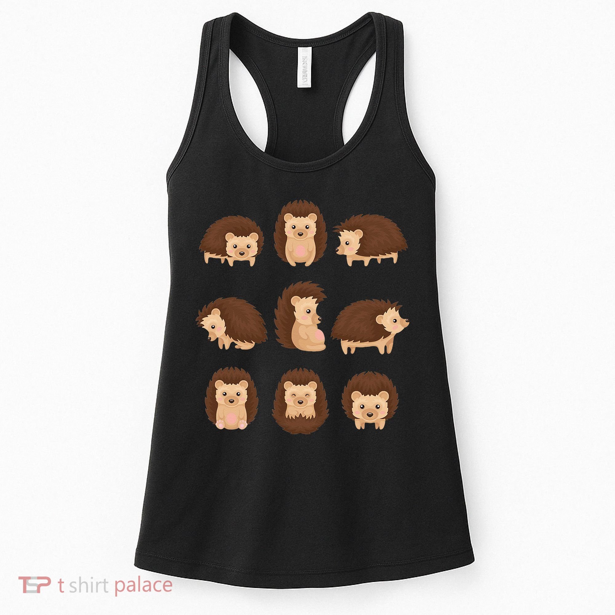 Cute Hedgehog Animal Forest Nature Hedgehog Women's Tank Top