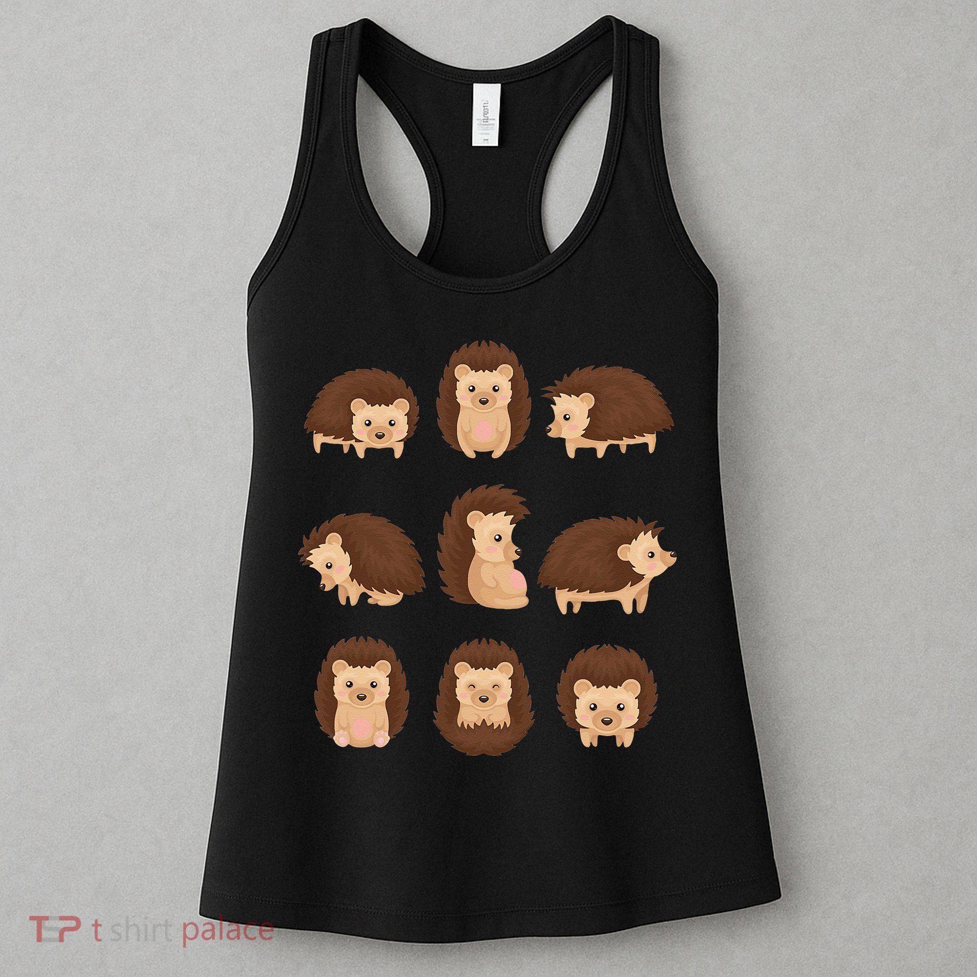 Cute Hedgehog Animal Forest Nature Hedgehog Women's Tank Top