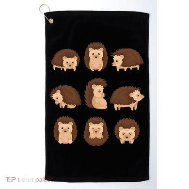 Cute Hedgehog Animal Forest Nature Hedgehog Golf Towel