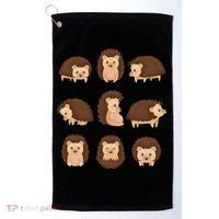Cute Hedgehog Animal Forest Nature Hedgehog Golf Towel thumb 0