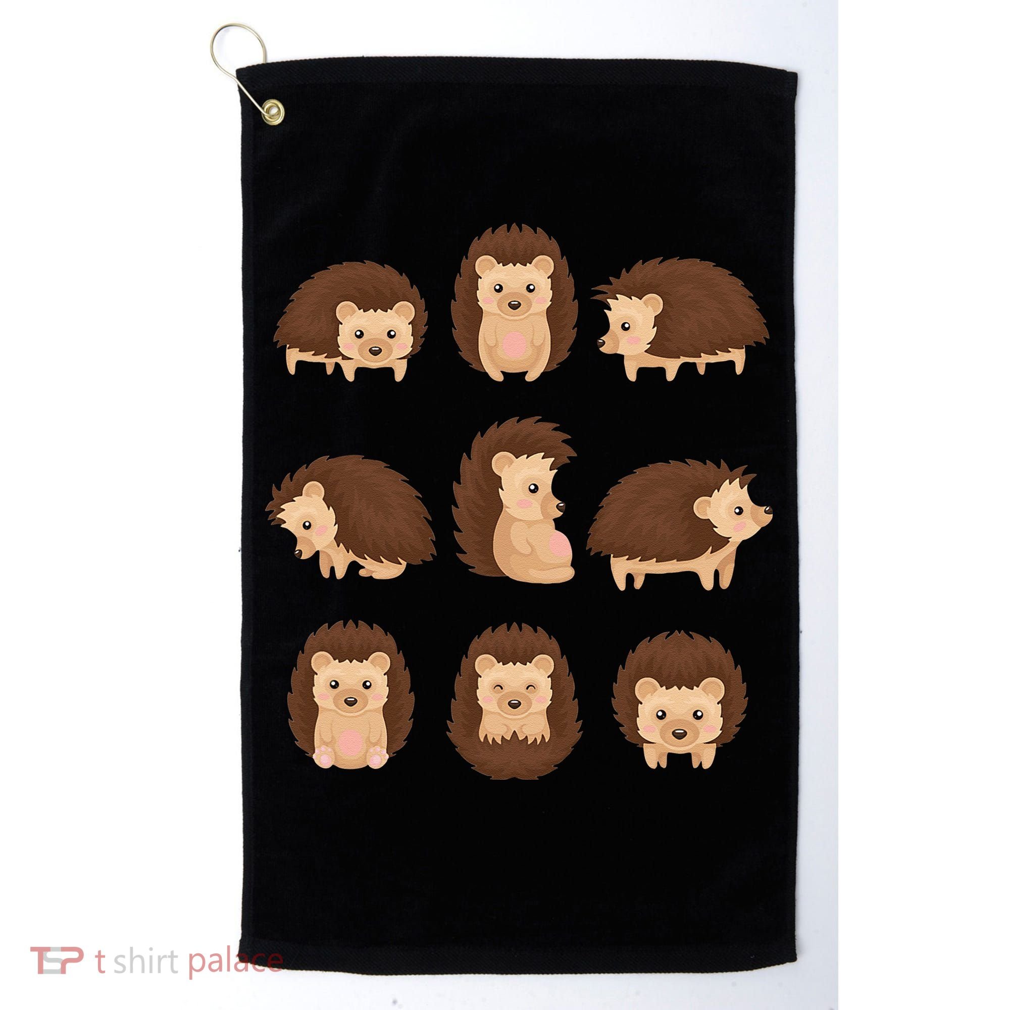 Cute Hedgehog Animal Forest Nature Hedgehog Golf Towel