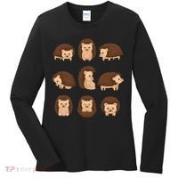Cute Hedgehog Animal Forest Nature Hedgehog Women's Long Sleeve Shirt thumb 0